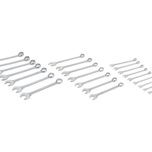 Set de clés plates et polygonales, 25 pièces