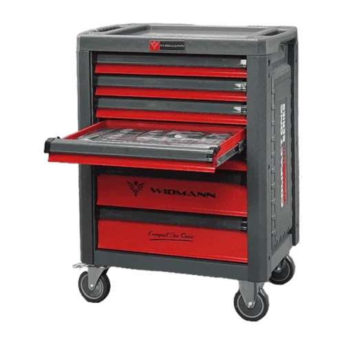 Servante Atelier Widmann Compact One 6 Tiroirs Pleins – Rouge -272 Outils- CRV